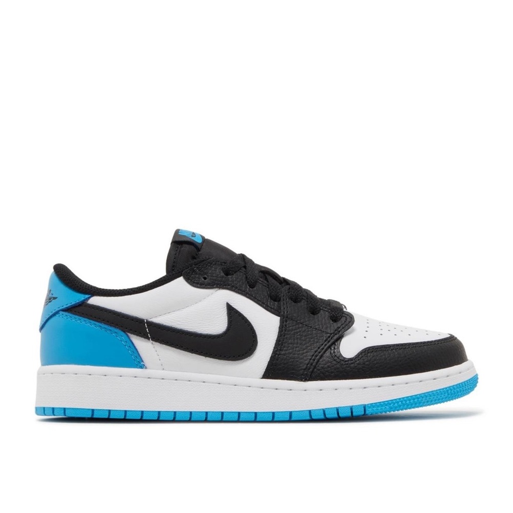 Jordan 1 Retro Low OG Black/Dark Powder Blue(GS)